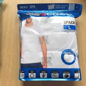 Mens 3pk 32D cool tee large